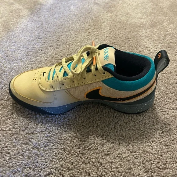 Nike Air Book 1 Mowabb Basketball Shoes Size 10 Sesame Dusty Cactus Devin Booker